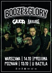 Koncert The Analogs, BOOZE & GLORY, Giuda w Warszawie - 14-12-2019