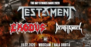 Koncert Death Angel, Testament, Exodus we Wrocławiu - 19-02-2020