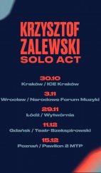 Koncert Krzysztof Zalewski Solo Act w Poznaniu - 15-12-2019