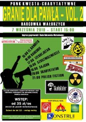 Koncert PUNK KWESTA -Charytatywne granie dla Pawła vol.2 w Wałbrzychu - 07-09-2019