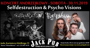 Koncert Psycho Visions & Selfdestruction w Jaśle - 30-11-2019