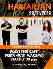 Koncert ORIENTAL & FOLK EVENING - HABIARJAN LIVE ! w Warszawie - 29-11-2019