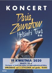 Koncert Daria Zawiałow // Helsinki Tour 3.0 // Wojkowice // 19.04 - 19-04-2020