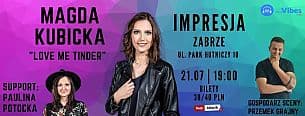 Bilety na koncert Magda Kubicka Stand-up - Magda Kubicka &quot;Love me Tinder&quot; | Support: Paulina Potocka - 21-07-2020