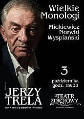 Bilety na spektakl Jerzy Trela. Wielkie Monologi - Szczawno Zdrój - 03-10-2020