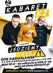 Bilety na kabaret K2 "Jedziemy dalej" w Damasławku - 11-09-2020