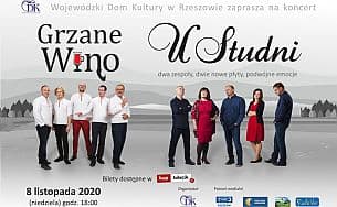 Bilety na koncert U Studni - GRZANE WINO U STUDNI - dwa zespoły, dwie nowe płyty, podwójne emocje w Rzeszowie - 30-05-2021