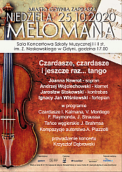 Bilety na koncert Niedziela Melomana - Czardasze, czardasze i jeszcze raz ... tango w Gdyni - 25-10-2020