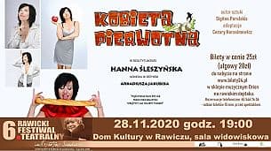 Bilety na spektakl "Kobieta Pierwotna" Hanna Śleszyńska - Rawicz - 28-11-2020