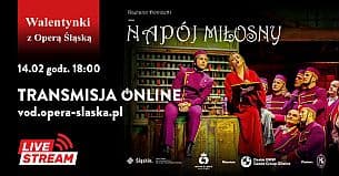 Bilety na spektakl Napój miłosny - Spektakl walentynkowy - Online - 14-02-2021