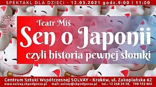 Bilety na koncert Sen o Japonii czyli historia pewnej słomki - spektakl dla przedszkoli w Krakowie - 12-03-2021