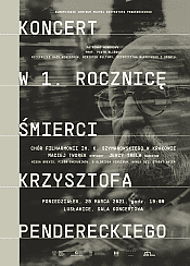 Bilety na koncert w 1. rocznicę śmierci prof. Krzysztofa Pendereckiego  w Lusławicach - 29-03-2021