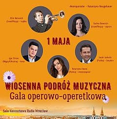 Bilety na koncert Wiosenna podróż muzyczna - Gala Operowa-Operetkowa we Wrocławiu - 08-01-2022