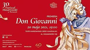 Bilety na "Don Giovanni" W. A. Mozart - PREMIERA! - 30. Festiwal Mozartowski w Warszawie