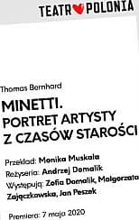 Bilety na spektakl MINETTI. PORTRET ARTYSTY Z CZASÓW STAROŚCI - Warszawa - 10-07-2020
