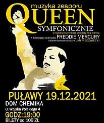 Bilety na koncert QUEEN SYMFONICZNIE po raz pierwszy w Puławach! - 19-12-2021