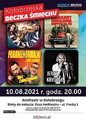 Bilety na kabaret Kołobrzeska Beczka Śmiechu - Jerzy Kryszak, Kabaret Moralnego Niepokoju, Kabaret Paranienormalni, Kabaret Czesuaf w Kołobrzegu - 10-08-2021