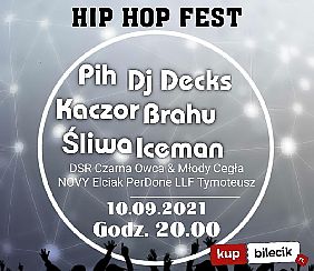 Bilety na koncert Pih & Kaczor & Brahu - PIH, DJDECKS, KACZOR, BRAHU, ŚLIWA, ICEMAN w Wejherowie - 24-09-2021