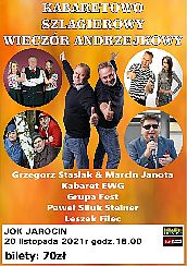 Bilety na kabaret wo Szlagierowy Wieczór Andrzejkowy w Jarocinie - 20-11-2021