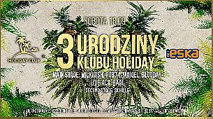 Bilety na koncert 3 Urodziny Klubu Holiday w Szczecinie - 18-09-2021