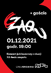 Bilety na koncert CZAQU - Jubileusz XX-lecia zespołu w Toruniu - 01-12-2021