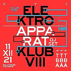 Bilety na koncert VIII Elektroklub | Apparat | Katowice - 11-12-2021