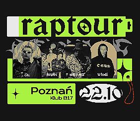 Bilety na koncert RapTour - JWP, OKI, Włodi/1988, Miły ATZ | Poznań [ZMIANA DATY] - 22-10-2021