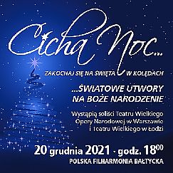 Bilety na koncert Cicha Noc....Światowe utwory na Boże Narodzenie w Gdańsku - 20-12-2021