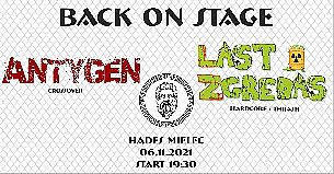 Bilety na koncert Antygen & Last Zgredas - Back On Stage - Koncert Antygen & Last Zgredas w Mielcu - 06-11-2021