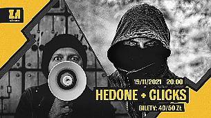 Bilety na koncert Hedone + Clicks w Krakowie - 18-03-2022