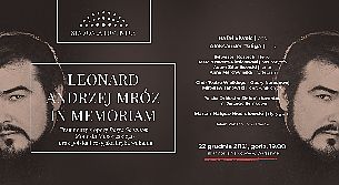 Bilety na koncert LEONARD ANDRZEJ MRÓZ IN MEMORIAM w Warszawie - 22-12-2021