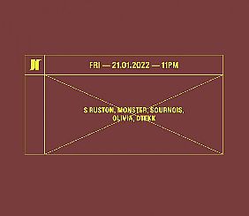 Bilety na koncert J1 | S Ruston, Monster, Sournois / dtekk, Olivia w Warszawie - 21-01-2022