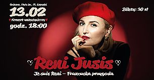 Bilety na koncert Reni Jusis - Koncert Walentynkowy: Je suis Reni - francuska przygoda w Gnieźnie - 13-02-2022