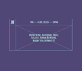 Bilety na koncert J1 | Rene Wise, Rafique, MKO / SOJUZ: Anna Borsuk, bald, Valdemar ST w Warszawie - 04-02-2022