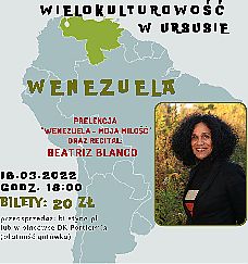 Bilety na koncert Beatriz Blanco: prelekcja i recital "Wenezuela moja miłość" w Warszawie - 16-03-2022