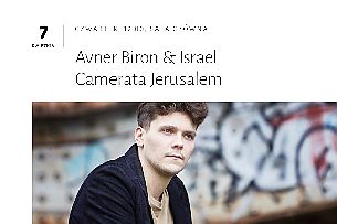 Bilety na koncert Avner Biron & Israel Camerata Jerusalem we Wrocławiu - 07-04-2022