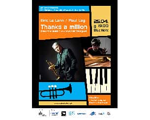 Bilety na koncert Eric Le Lann / Paul Lay: „Thanks a million”  – Koncert w hołdzie Louisowi Armstrongowi w Poznaniu - 25-04-2022