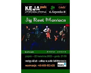 Bilety na koncert Celtic fusion w Łodzi | koncert Jig Reel Maniacs - 22-04-2022