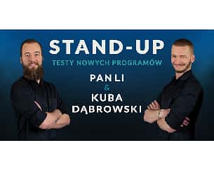 Bilety na koncert Stand-up: Pan Li oraz Kuba Dąbrowski - Testy Nowych Programów - 21-04-2022