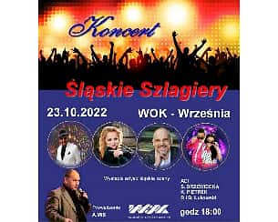 Bilety na koncert Śląskie Szlagiery - Adi, S. Drzewiecka, K. Pietrek, R&B Łukowski, Andrzej Miś we Wrześni - 23-10-2022