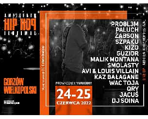 Bilety na Amfiteatr Hip Hop Festiwal - DZIEŃ I | Molesta Ewenement - Pro8l3m - Szpaku - Malik Montana - Kaz Bałagane - Avi & Louis Villain