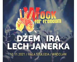 Bilety na koncert wROCK for Freedom we Wrocławiu - 10-11-2021