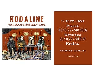 Bilety na koncert Kodaline - Our Roots Run Deep Tour w Krakowie - 20-10-2022