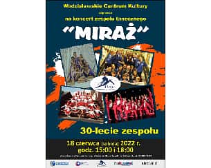Bilety na koncert 30-lecie Zespołu Miraż w WCK w Wodzisławiu-Śląskim - 18-06-2022