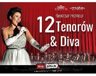 Bilety na koncert 12 Tenorów & Diva - Na jednej scenie 12 arcyzdolnych Tenorów, a crème de la crème utalentowana Diva Agata Sava w Łodzi - 15-10-2022