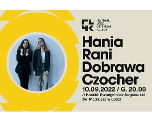 Bilety na koncert FŁ4K, Inner Symphonies//Hania Rani i Dobrawa Czocher w Łodzi - 10-09-2022
