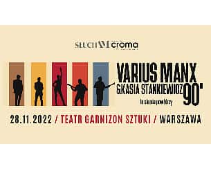 Bilety na koncert Varius Manx & Kasia Stankiewicz 90’ to się nie powtórzy! w Radzyminie - 27-11-2022