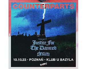 Bilety na koncert COUNTERPARTS w Poznaniu - 10-10-2022