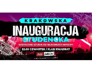 Bilety na koncert CLUBBING - KRAKOWSKA INAUGURACJA STUDENCKA w Krakowie - 22-09-2022