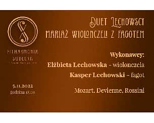 Bilety na koncert Duet Lechowscy - mariaż wiolonczeli z fagotem w Wałbrzychu - 05-11-2022